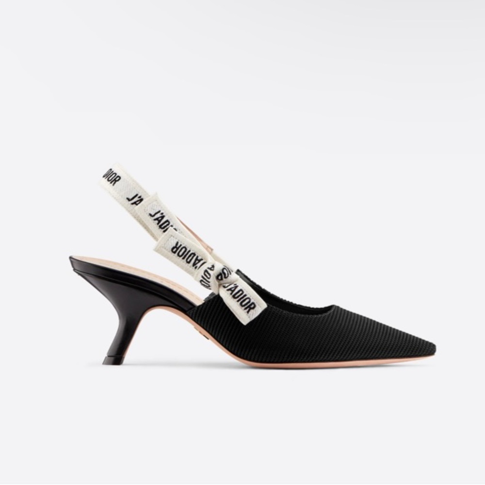 Dior J'Adior cloth slingback heels (37.5)